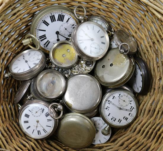 A group of assorted pocket watches